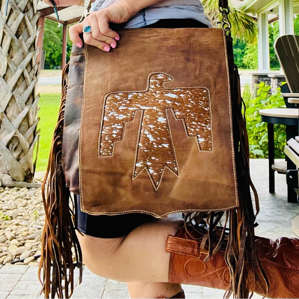 Thunderbird retro leather, bag, crossbody Myra - Picture 2 of 5